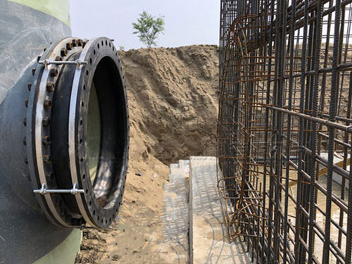 翻邊橡膠接頭使用現場（chǎng）